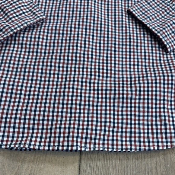 J. Crew Men's Casual Button Down Shirt - Red and Blue Checkered - Picture 7 of 7